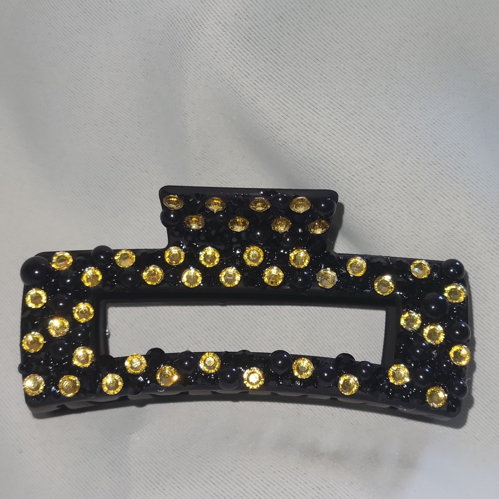 Black and Gold Hair Clip